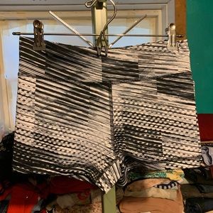 Striped athletic short
